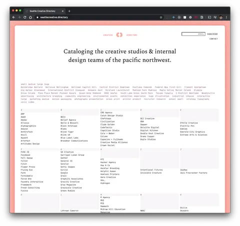 Seattle Creative Directory