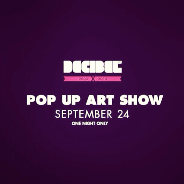 Decibel Festival Popup Artshow project image