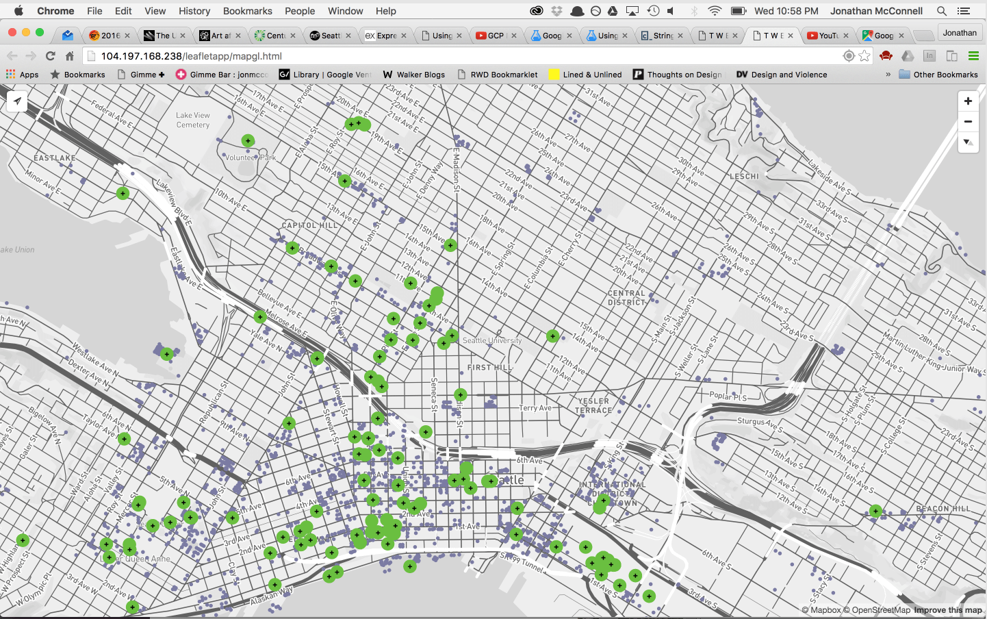 Additional Twitter + OSM data study looking at non north map orientation / built by Mike Shrieve