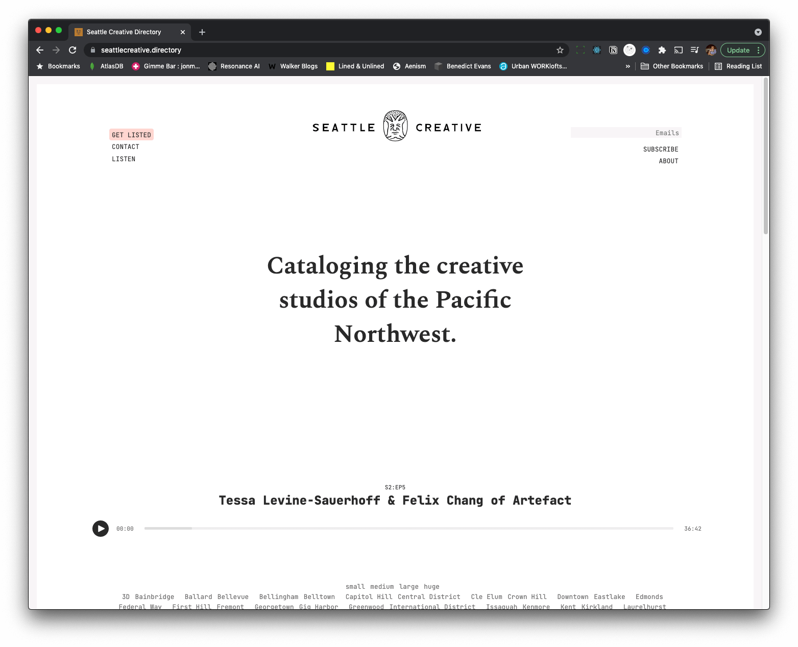 Seattle Creative Directory project image
