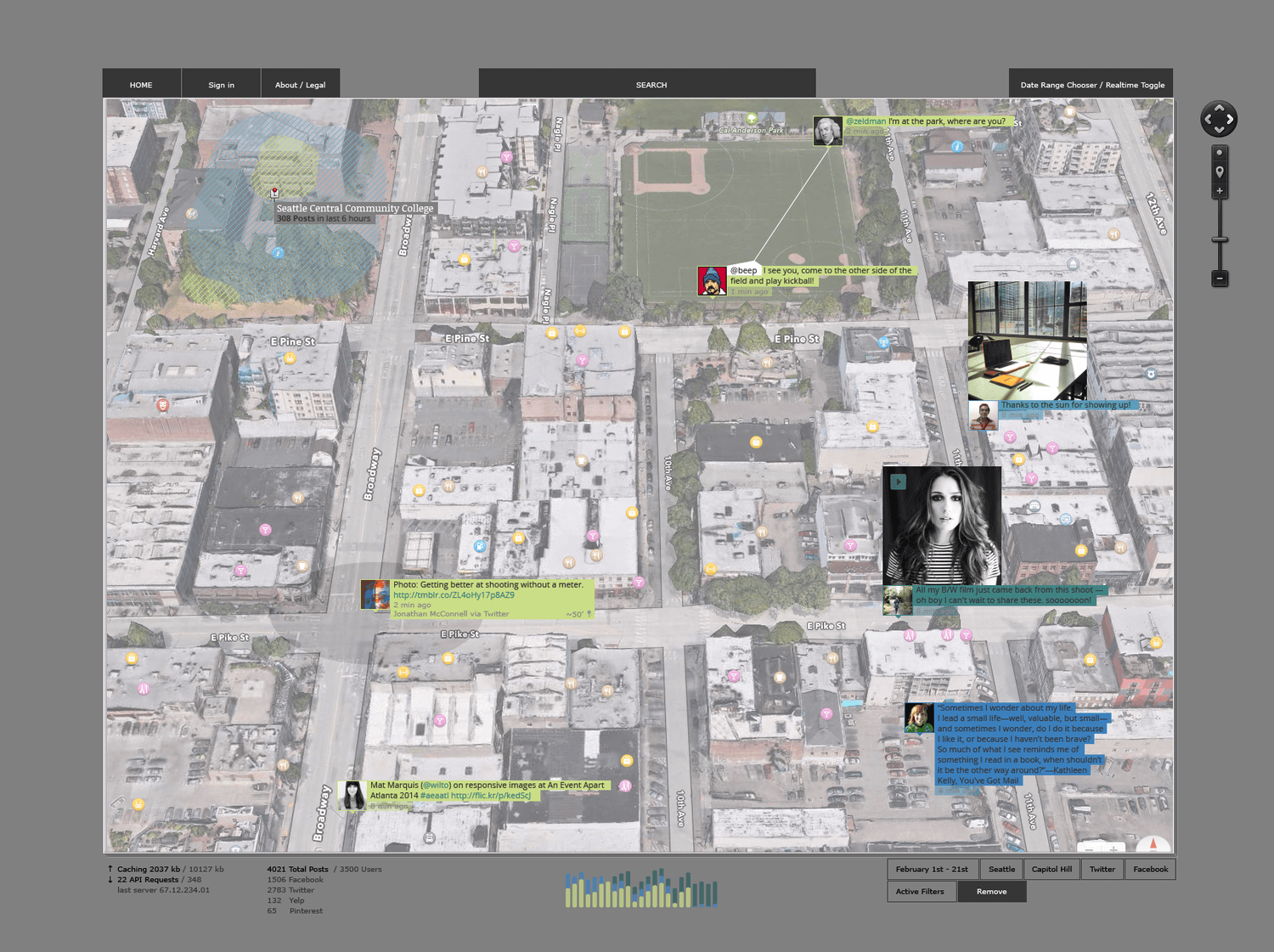 Original concept layout of posts on a map / drawn by Jonny McConnell